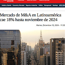 Mercado de M&A en Latinoamrica cae 18% hasta noviembre de 2024